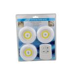 4.5V Undermount LED Cabinet Lights 80lm 90mm COB Puck Light for sale