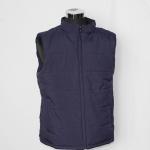 Dark Blue Polyester Work Vests Uniforms Wrinkle Resistance With Good Wash Fastness for sale