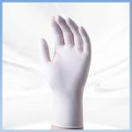 Textured Disposable White Powder Free Nitrile Gloves Skin Friendly for sale