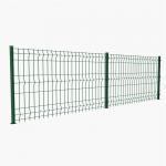 Galvanized Steel Metal Mesh Security Fencing PVC Coated 3D Bending Curved Garden Farm for sale