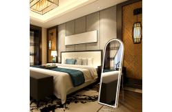 China LED Full Length Mirror With Lights Arched Aluminum Adjustable Lighting High Visibility supplier
