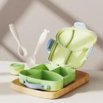 Leak-Proof and Airtight 23*20.5*5*5.5cm Plastic Bento Lunch Box for Customer Requirements for sale