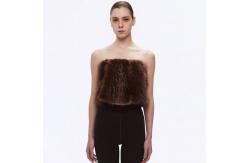 China Faux Fur Tube Top Low Waist Faux Fur Short Skirt  supplier