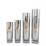 High End Cosmetic Pump Bottle Skincare Packaging 30ml Metallized for sale