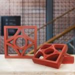 Terracotta Breeze Bricks Ventilation Hollow Brick Wall Tiles Handmade for sale