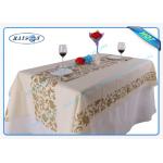 Different Design 38gsm Non Woven Disposable Tablecloth For Canteen Use for sale