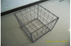 China Iron Wire Mesh Rock Baskets Galvanized Stone Cages For Garden Walls supplier