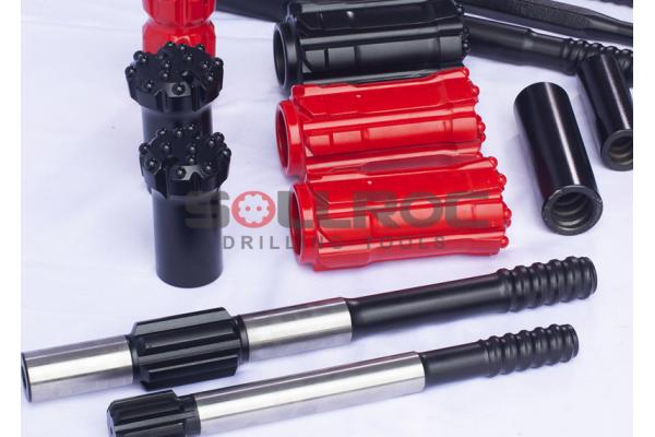 Alloy Steel Top Hammer Button Bits Drill Shank Adapter Coupling Sleeves
