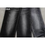10.4oz Cotton Polyester Spandex Denim Fabric High Stretch 62/63'' Sanforizing Black Backside for sale