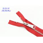 Pink Color Tape 12 Inch Open Ended Zip , Decorative Heavy Duty Open Ended Zips for sale