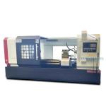 2 Axis 6 Tool Stations CNC Lathe Machine Flat Bed Type 3000mm Centers Distance for sale