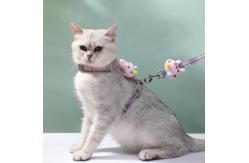 China Soft Nylon Cat Harness Leash Escape Proof Adjustable For Kittens Small Animals supplier