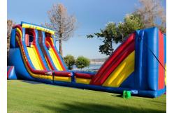 China Giant Inflatable Zip Line For Children Park and Playground Team Games supplier