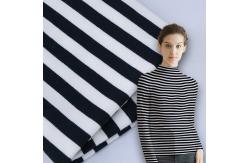 China 100 Cotton Interlock Fabric Breathable Striped Soft Rib Material For French Terry supplier