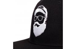 China 6 Panel Embroidery Snapback Cap Wool Acrylic Fabric Custom Flat Brim Hat supplier