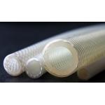 High Purity Braided Silicone Tubing LFGB Approved For Pressurized Fluid Transfer