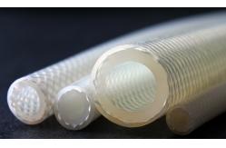 China High Purity Braided Silicone Tubing LFGB Approved For Pressurized Fluid Transfer supplier