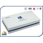 Custom Offset 4c Print Embossed Logo Rigid Shoulder Box for sale
