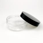Black Screw Cap Plastic Cream Jars Screen Printing for sale