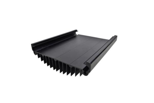 Black Anodized Aluminum Extrusions For Electronics / Electrical Cover