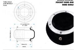 China W01-358-0100 Rubber Bellows W01-358-0112 Firestone Air Spring M6 Bolt supplier