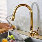 304SUS Electroplate Flexible Retractable Sink Faucet 360 Degree Rotary for sale