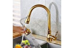 China 304SUS Electroplate Flexible Retractable Sink Faucet 360 Degree Rotary supplier