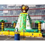 Monkey Bounce House 0.55mm PVC Inflatable Climbing Wall for sale