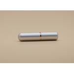 Slim Matt Silver Custom Lip Balm Tubes 4.5g Aluminum Appearance Material