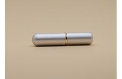 China Slim Matt Silver Custom Lip Balm Tubes 4.5g Aluminum Appearance Material supplier
