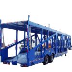 CIMC 2/3 axle 6-10 cars stainless steel with a loading capacity of 30t to 100t land road car hauling trailer for sale