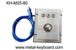 China 3 Buttons IP65 Mounted Rugged Industrial Computer Mouse Stainless Steel Lightweight supplier