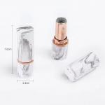 Luxury White And Black Lipstick Tube Empty Container Sexangle Shape for sale