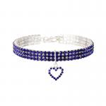 Fashionable Hot Selling Pet Accessories Cat Collar With Crystal Shinning Decoration For Pet Cat Dog for sale