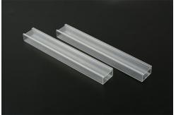China Building Construction PP Plastic Profile Channel Cable Transparent Management Profile supplier