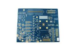 China universal pcb board FR-4 6 Layer Blue Immersion Gold  PCB supplier