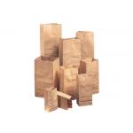Flexo Print Brown Kraft Paper Bag Lightweight Portable Supermarket Shopping Use for sale
