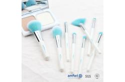 China White Handle ISO9001 8pcs Travel Makeup Brush Set supplier