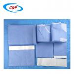 Disposable Blue SMS General Surgery Drape Pack Medical Supplies for sale