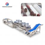 Fruit and vegetable brush bubblecleaning and drying production line for sale