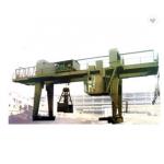 Cabin Control Double Girder Gantry Crane Rail Traveling Grapple Or Bucket Portal Crane for sale
