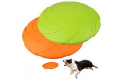China Pet Frisbee Toy Interactive Training Toys Soft Rubber Dog Toys supplier