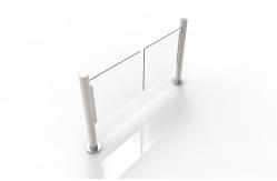 China 89mm Diameter Cylindrical Manual Swing Pedestrian Turnstile Gate / Supermarket Entrance Turnstile supplier