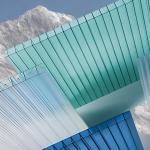 2.1m*5.8m colorful 3mm to 20mm PC Hollow Sheet SGS Certified Environmentally Friendly for sale
