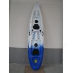 Sit on top kayak / sit inside kayak / double seat kayak / fishing kayak blue/white for sale