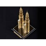 Famous Building Home Decorations Crafts , Malaysia Twin Tower Tourism Souvenirs for sale