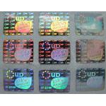 Adhesive Custom Holographic Labels Waterproof With Cooper Paper Material for sale