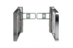 China Fully Motorized Swing Barrier Gate Acrylic SUS304 Bi Directional 90 Degree supplier