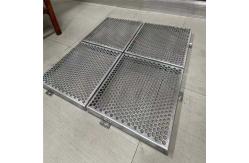 China 600X600mm Hexagonal Perforated Metal Facade Aluminum Panel For Cladding Building supplier