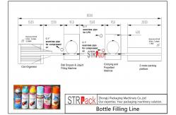 China High Performance Bottle Filling Line / Aerosol Paint Can Filling Machine Line supplier